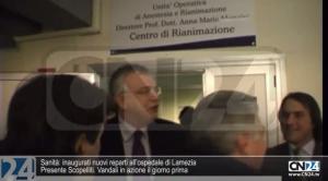 Inaugurati nuovi reparti all’ospedale di Lamezia Terme, presente Scopelliti