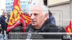 Protesta lavoratori gruppo Standa a Catanzaro