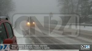 A3 Salerno-Reggio. Nevica tra Lagonegro e Morano