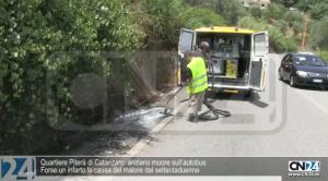 Quartiere Piterà di Catanzaro: anziano muore sull’autobus