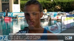 L’Italia dei tuffi alla piscina comunale di Cosenza