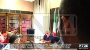 Dimissioni sindaco Crotone: “presentate perché non accetto condizionamenti”