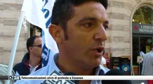 Telecomunicazioni: sit-in di protesta a Cosenza
