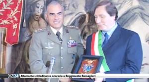 Altomonte: cittadinanza onoraria a Reggimento Bersaglieri