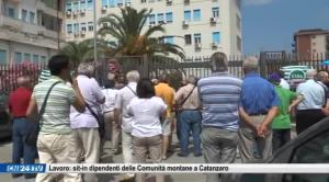 Lavoro: sit-in dipendenti delle Comunità montane a Catanzaro