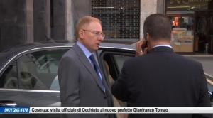 Cosenza: visita ufficiale di Occhiuto al nuovo prefetto Gianfranco Tomao