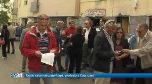 Taglio salari lavoratori Inps: protesta a Catanzaro