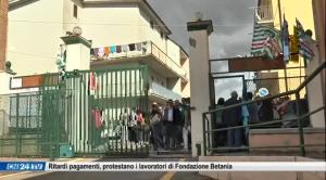 Ritardi pagamenti, protestano i lavoratori di Fondazione Betania