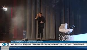 Max Giusti al Rendano. Tra comicità e malinconia uno spaccato dell’Italia di oggi