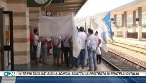 14 treni tagliati sulla Jonica, scatta la protesta di Fratelli d’Italia