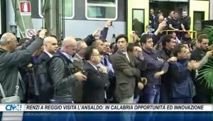 Renzi a Reggio visita l’Ansaldo: in Calabria opportunità ed innovazione