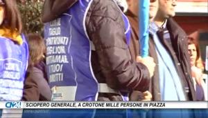 Sciopero generale, a Crotone mille persone in piazza