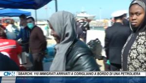 Sbarchi. 110 immigrati arrivati a Corigliano a bordo di una petroliera