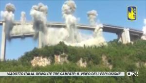 Viadotto Italia. Demolite tre campate: il video dell’esplosione