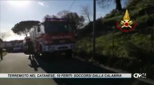 Terremoto nel catanese, dieci feriti: i soccorsi partono anche dalla Calabria