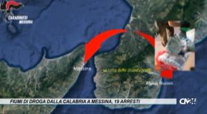 Fiumi di droga dalla Calabria a Messina, 19 arresti in Sicilia