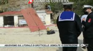 Abusivismo sul litorale di Grotticelle: demolite undici costruzioni, denunciati in venti